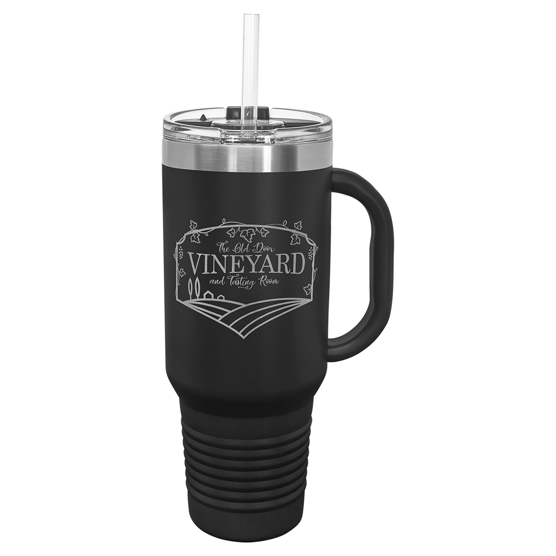 40 Oz Tumbler W/Handle & Included Straw