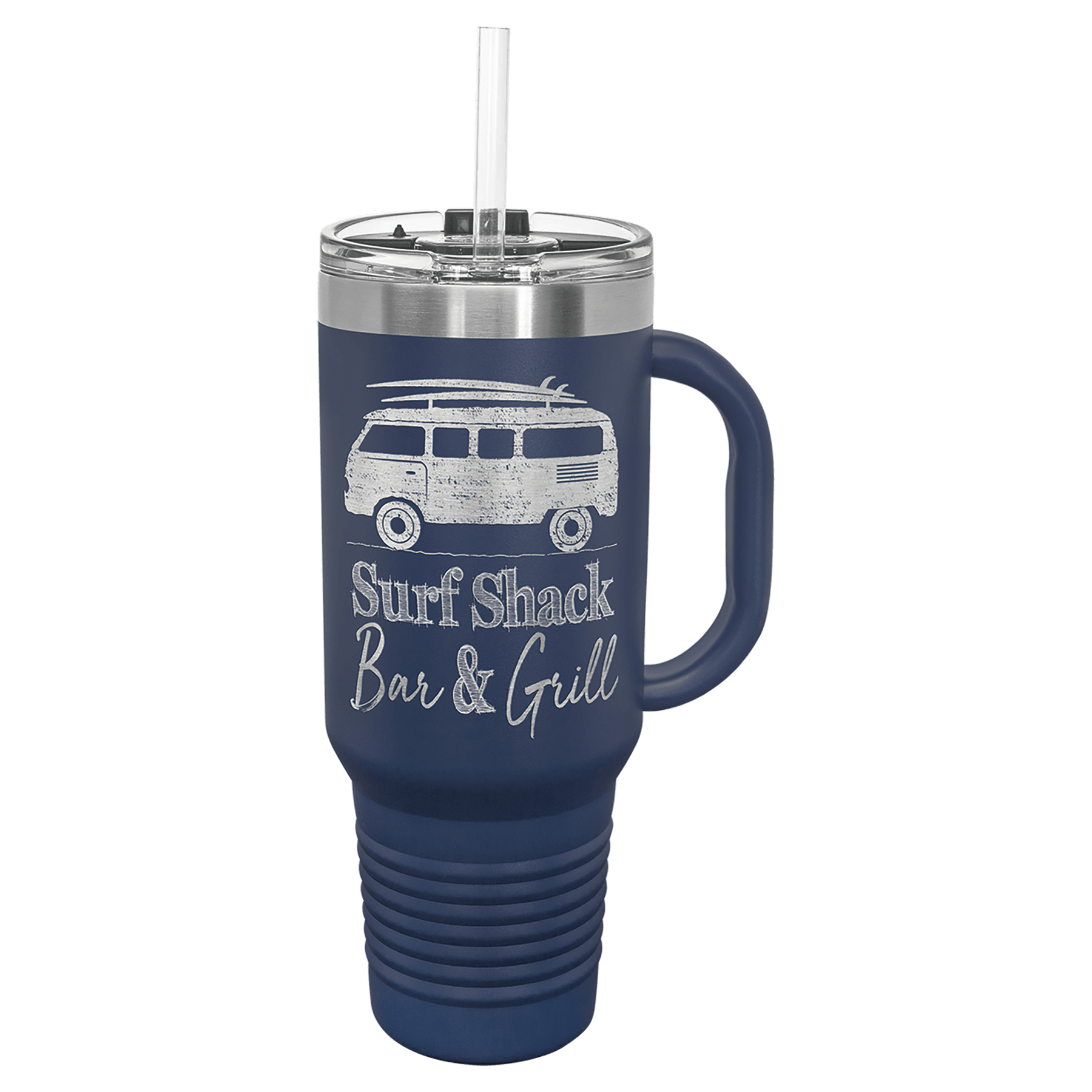 40 Oz Tumbler W/Handle & Included Straw