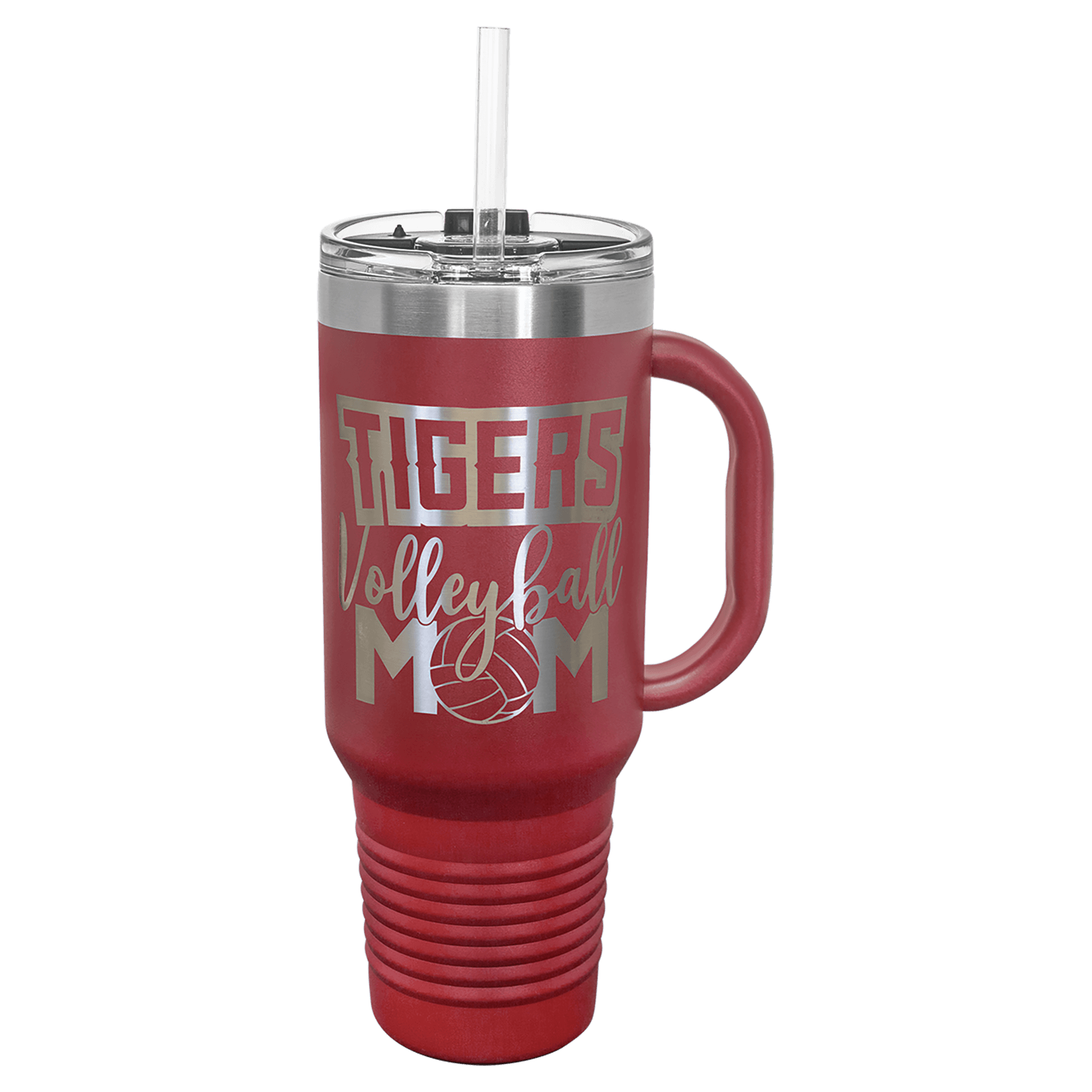 40 Oz Tumbler W/Handle & Included Straw