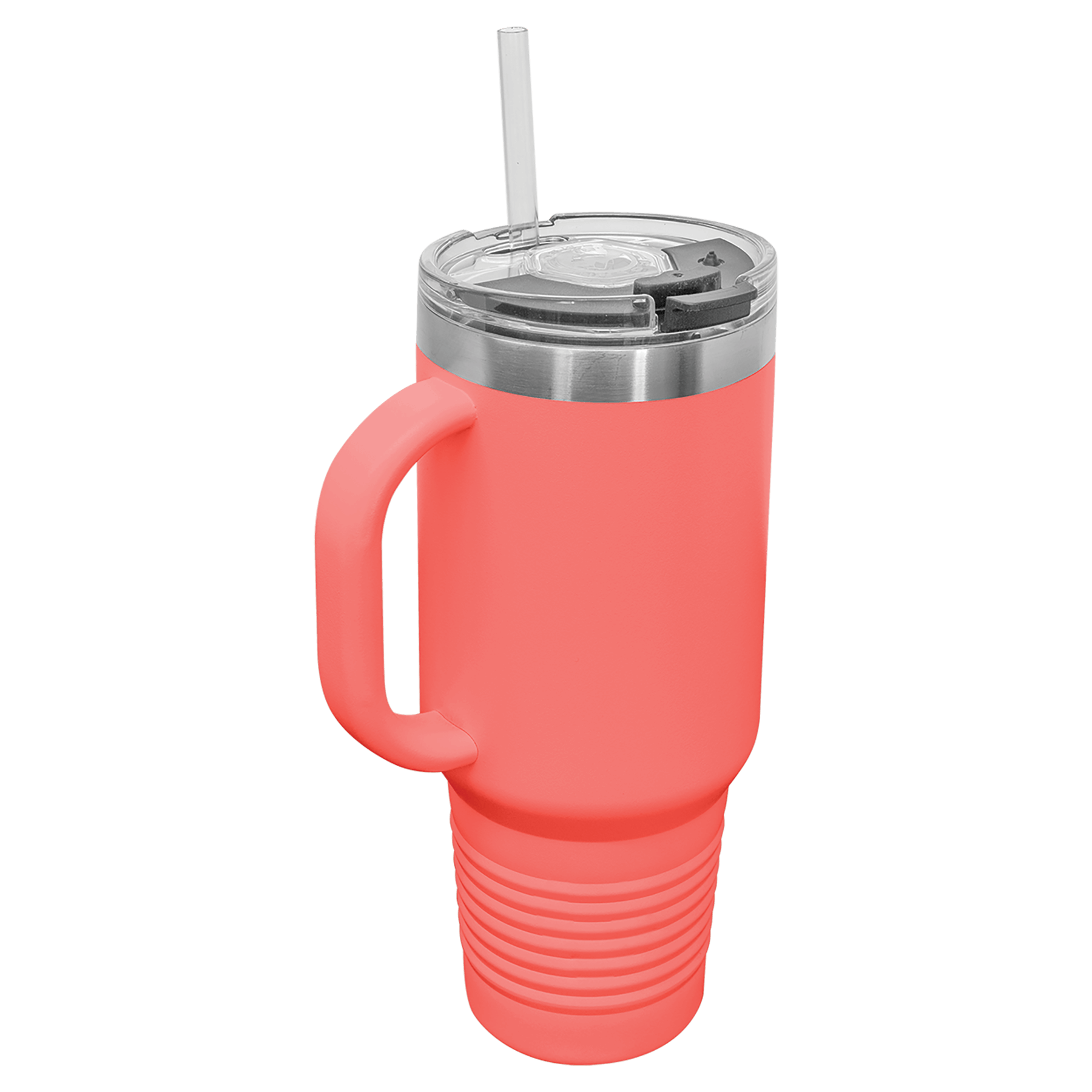40 Oz Tumbler W/Handle & Included Straw