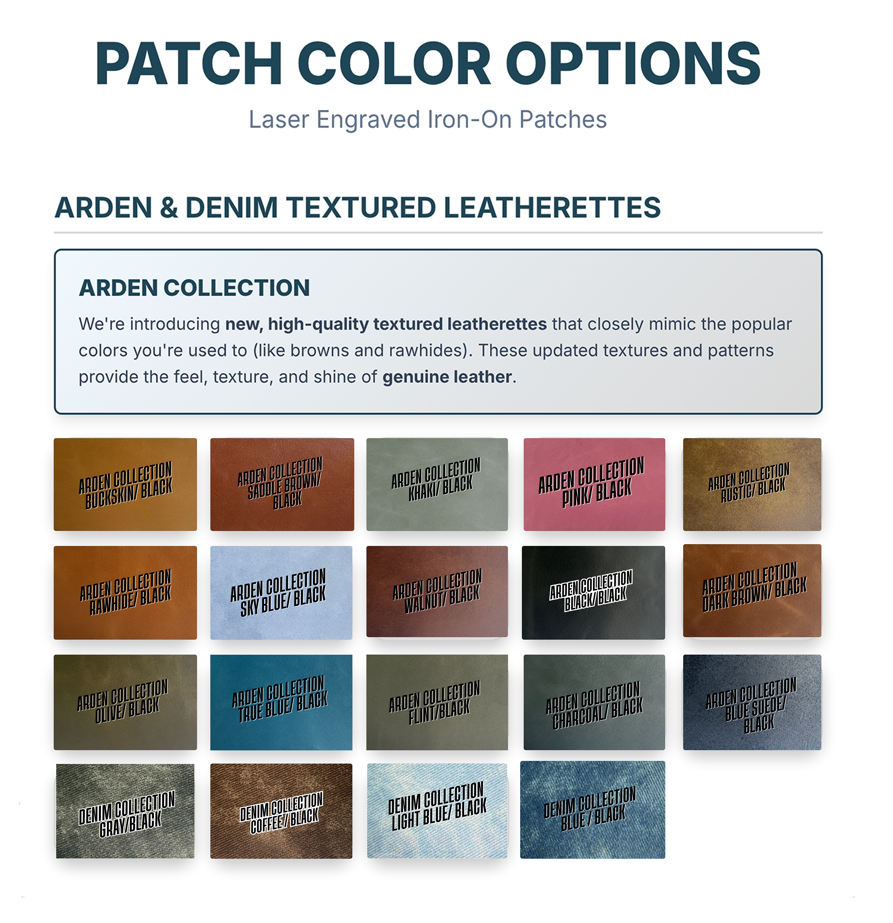 Iron-On Patches - Laser Engraved & Cut - USE CODE FREEPATCH For 1 Free Patch (New Customers Only)