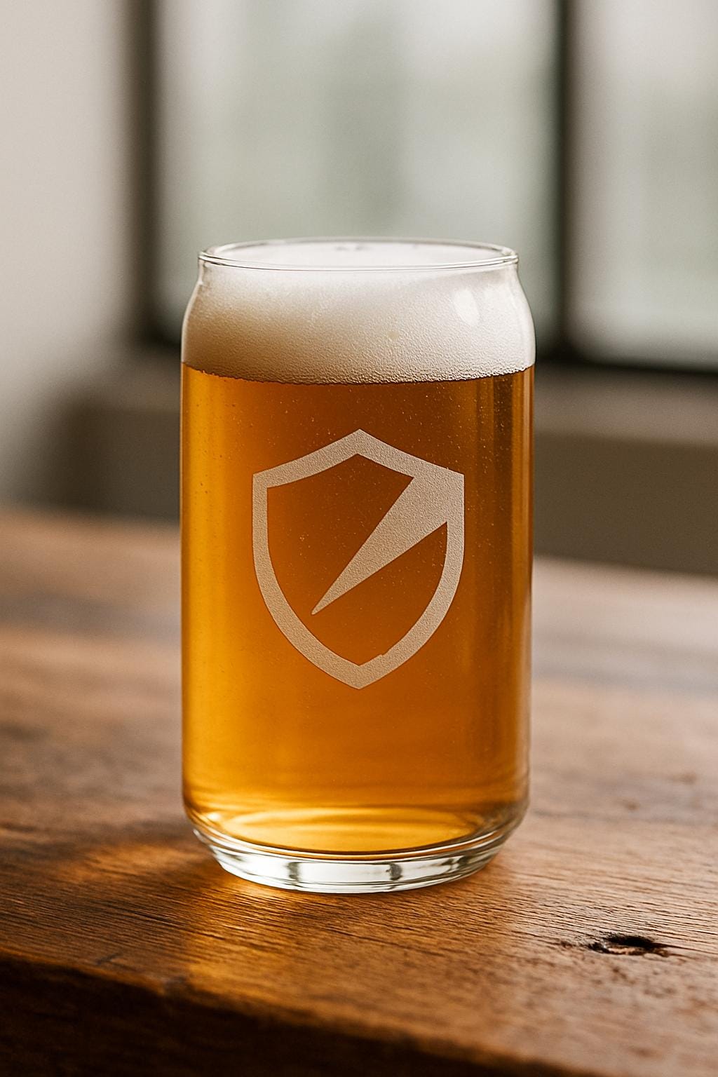 Custom Logo Beer Can Glasses 16 oz – Engraved Corporate & Event Glassware