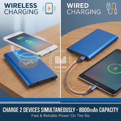 Custom Logo Power Bank 8000mAh – Branded Tech Swag