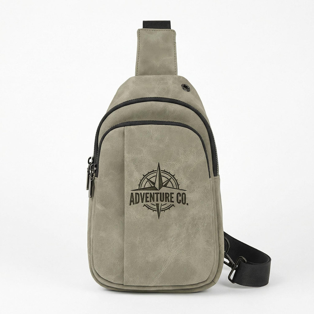 Custom Logo Sling Bag – Engraved Crossbody Explorer Bag
