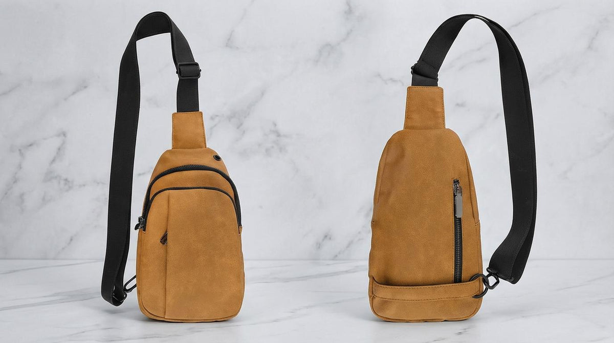 Custom Logo Sling Bag – Engraved Crossbody Explorer Bag