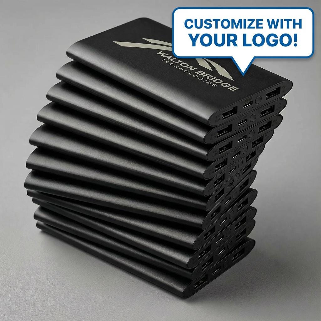 Custom Logo Power Bank 8000mAh – Branded Tech Swag