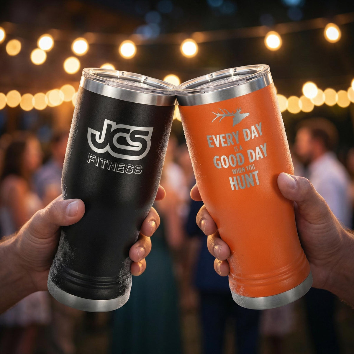 Custom Logo Pilsner Tumblers 20 oz – Laser Engraved Corporate Gifts