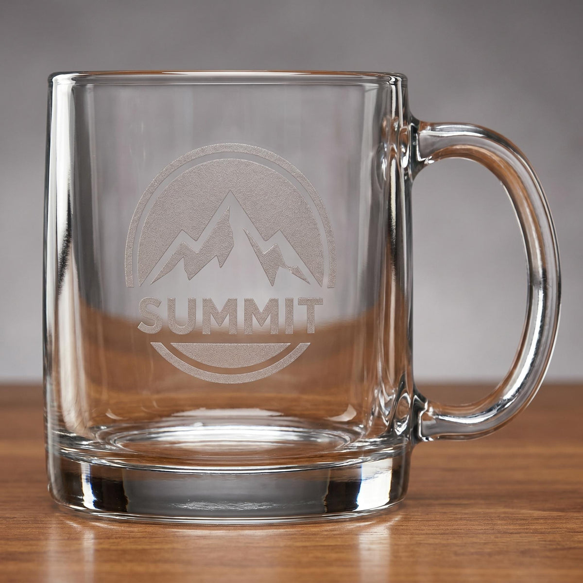 Custom Logo Glass Beverage Mugs 13 oz – Laser Engraved