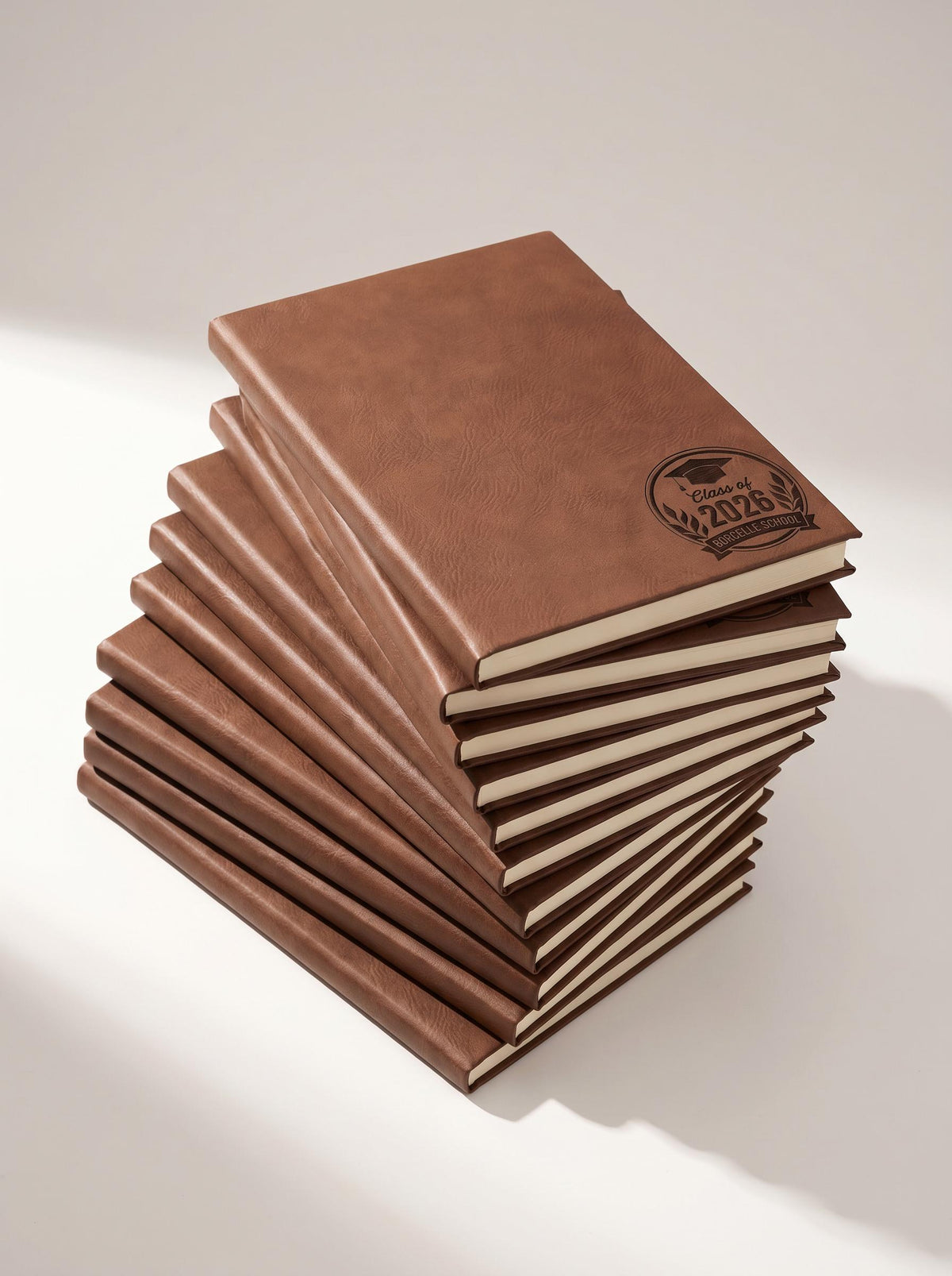 Bulk Custom Leatherette Journals with Company Logo