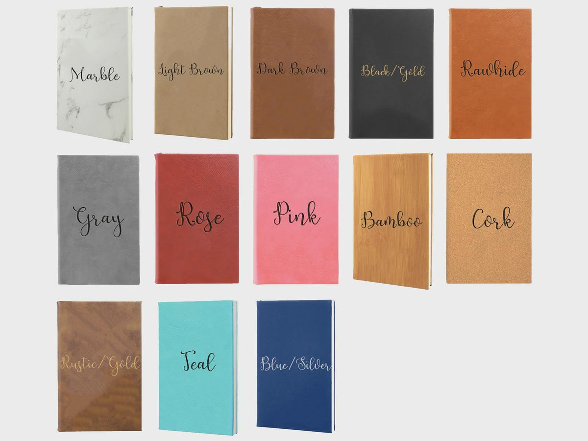 Bulk Custom Leatherette Journals with Company Logo